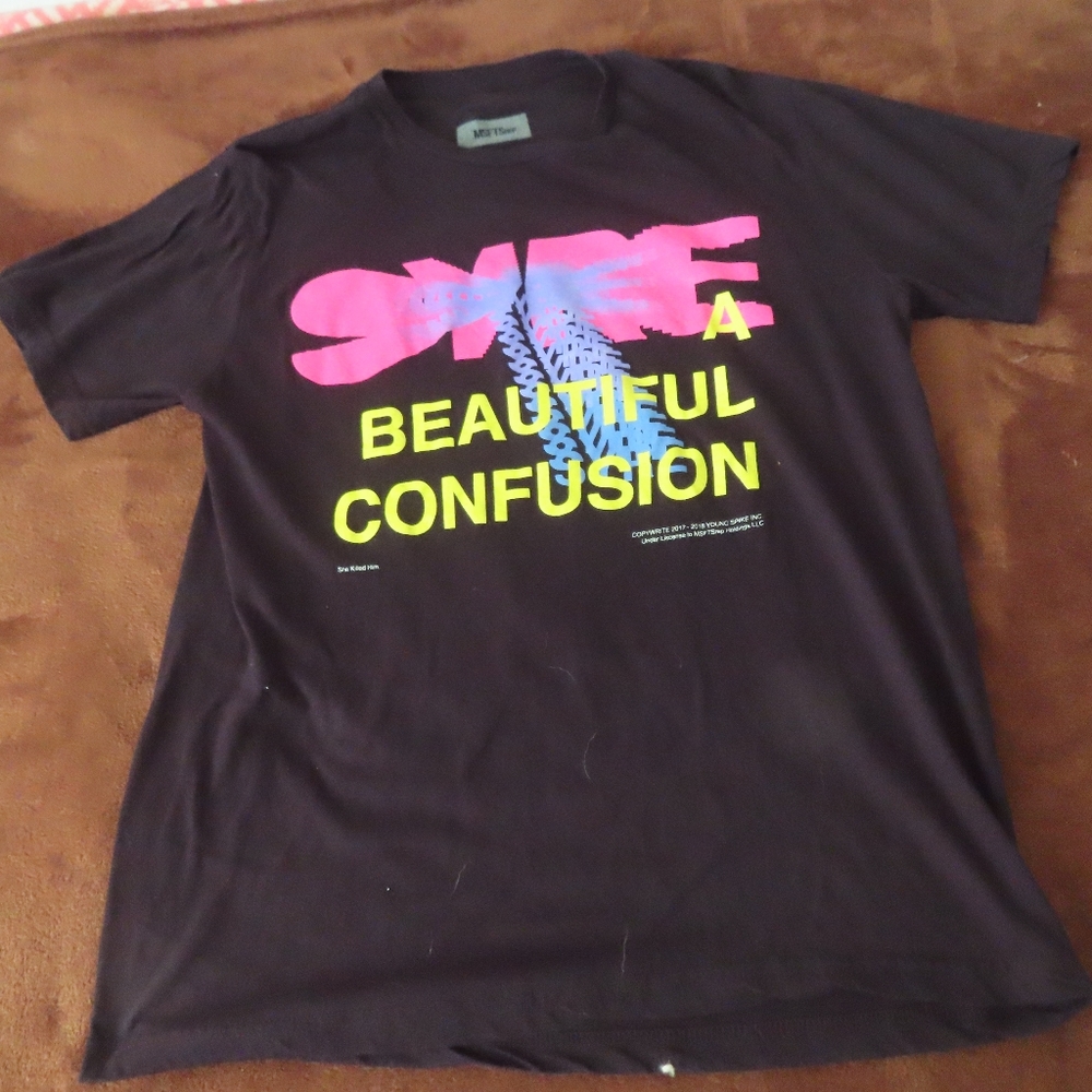 MSFTSrep Shirt Mens Medium Black Syre Jaden Smith Music Crewneck Graphic Tee